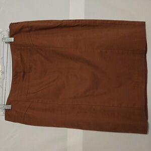Mini Skirt, The Limited,Sz 10, Fully Lined, Fitted, Brown, Top Stitched, Slit